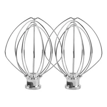 2 шт. в упаковке, насадка-венчик из нержавеющей стали для миксера Kitchenaid K45WW, венчик для взбивания муки, торта, яиц, крема CHINA