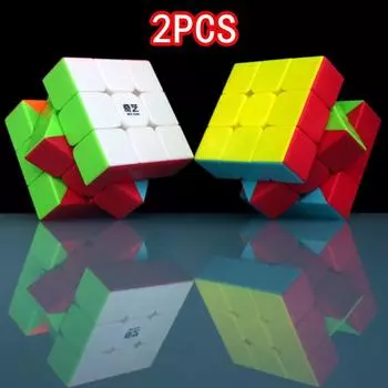 2 шт. Warrior W 3*3 QiYi 3D головоломка Speed Magic Cube 3x3x3 QI YI Cubo Megico 4 q 5 лет, развивающая игрушка, экшн-игра для мальчиков 5 лет