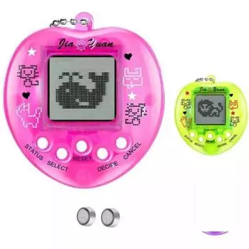 2 шт. виртуальная игра для питомцев в форме сердца, мини-режимы для нескольких питомцев, цифровые электронные игрушки для питомцев, подарок