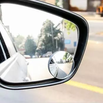 2 шт. выпуклое зеркало заднего вида, прозрачное, вращение на 360 градусов, широкоугольное, выпуклое без оправы для автомобиля