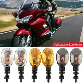 2 шт. высококачественных указателей поворота мотоцикла для Kawasaki EX250 Ninja 250R KLX250S KLX250SF VN650 Vulcan аксессуары для модернизации дым