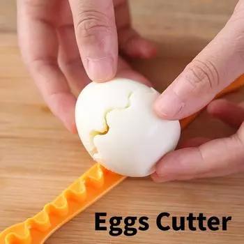 2 шт. Яйцерезка, Яйцерезка в форме цветка, Яйцерезка с кружевом и причудливой резьбой, Яйцерезка с проволочной резьбой и кружевом 2pcs
