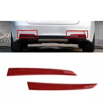 2 шт. Задний бампер катафот красный рассеиватель для BMW 3 серии F30 F31 M Sport 12-17