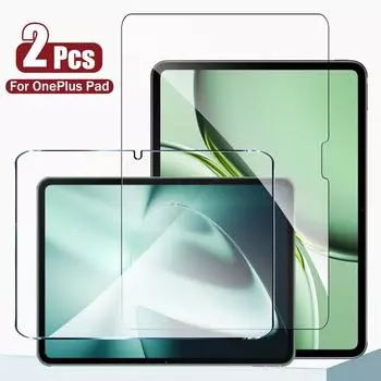 2 шт. закаленное стекло 9H для OnePlus Pad 2 протектор экрана для oneplus pad pro Fit чехол планшет аксессуары пленка