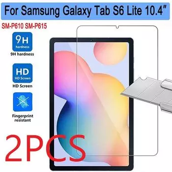 2 шт. закаленное стекло для Samsung Galaxy Tab S6 Lite 10,4 дюйма P610 P615 SM-P610 SM-P615 Защитная пленка для экрана планшета Защитная пленка
