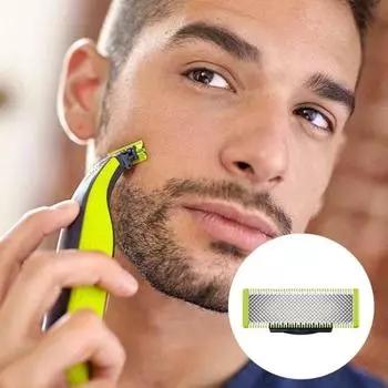 2 шт., замена лезвия для Philips One Blade QP220/50, электробритва из нержавеющей стали, мужская бритва, триммер для бороды, лезвие для головы, муж, отец, подарок 2pcs