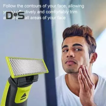 2 шт., замена лезвия для Philips One Blade QP220/50, электробритва из нержавеющей стали, мужская бритва, триммер для бороды, лезвие для головы, муж, отец, подарок