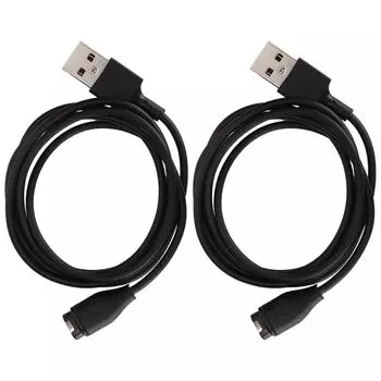 2 шт. зарядный кабель, совместимый с умными часами Fitbit Fenix 6X, USB-кабель для зарядки, шнур-адаптер