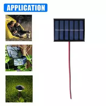 2 Stck 1 Stck Mini-Solarpanel 1 W 3 V 100 MA DIY Outdoor Camp Solar-Ladegert