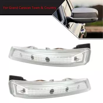 2 светодиодных указателя поворота в зеркале заднего вида для chrysler town & country dodge grand caravan