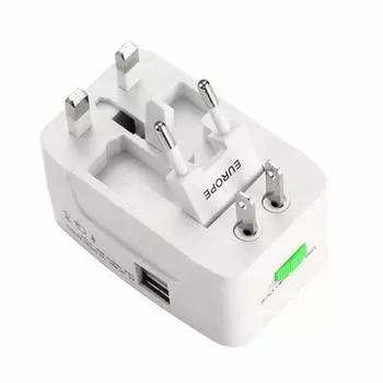 2 USB зарядка универсальный дорожный адаптер все в одном международный всемирный путешествия адаптер переменного тока вилка адаптер розетка ЕС