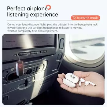 2 в 1 aptX Bluetooth аудио передатчик приемник 3.5MM AUX многоточечный Hifi стерео aptX-Adaptive/HD/LL беспроводной адаптер с микрофоном