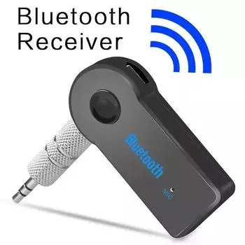 2-в-1 AUX Bluetooth приемник приемник беспроводной аудио 3,5 мм беспроводной автомобильный адаптер стерео автомобильный Bluetooth автомобильный аудио MP3 Aux приемник чёрный