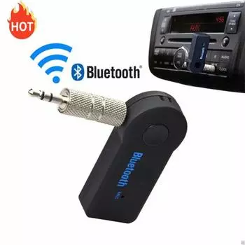 2-в-1 беспроводной Bluetooth 5.0 приемник адаптер 3,5 мм разъем для автомобильной музыки аудио Aux A2dp наушники приемник громкой связи чёрный