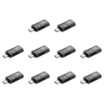 2 в 1 кард-ридер 5 Гбит/с OTG Type-C к USB 3.0 TF-кардридеру для iPhone(черный)