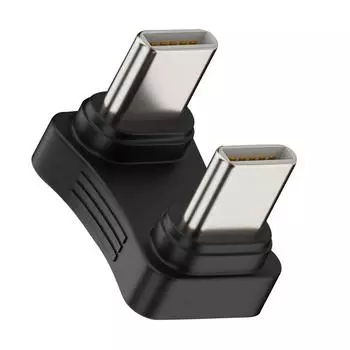 2 в 1 PD65W 480 Мбит/с Male-Male Type-C 2.0 конвертер адаптер для телефона ноутбука