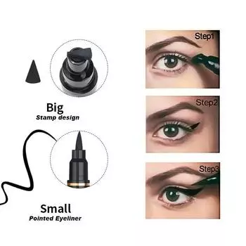 2 в 1 жидкая подводка для глаз с двойной головкой, стойкая водостойкая подводка для глаз, не размазывающийся карандаш для глаз, косметические средства для макияжа