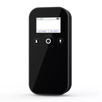 2D 1D беспроводной USB 2.4G BT сканер штрих-кодов с дисплеем Ручной считыватель штрих-кодов Уровень заряда батареи