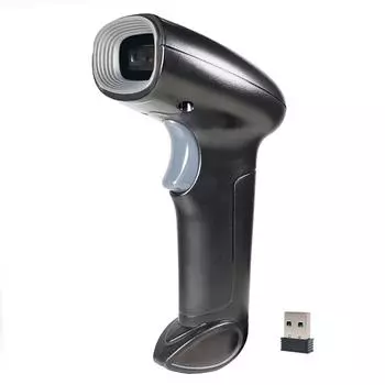 2D 1D сканер штрих-кода 2.4G Беспроводное USB-проводное соединение Ручной сканер штрих-кода Руководство 0 чёрный