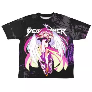 2D Cospa No Game No Life Jibril Double Sided Full Graphic DESTROYER XL Size Polyester T-shirt Ver.1.0