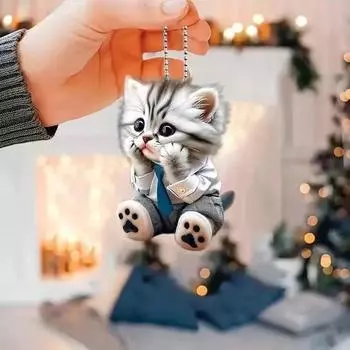 2d Креативный Новый Подвесной Кот Украшение Для Дома One Size