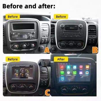 2din Android 11 для Renault Trafic 3 Opel Vivaro 2014-2025 Автомобильное радио Multimedia Play Головное устройство Стерео Автоаудио GPS-навигация