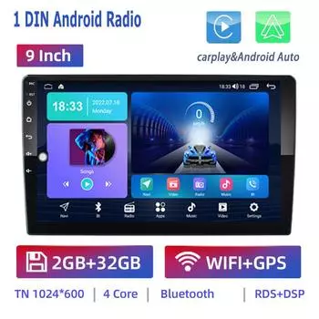 2din Android стереоприемник автомобильный радиоприемник 9 универсальный GPS мультимедийный плеер для VW Nissan Kia Toyota Ford Honda 2 + 32 ГБ 7inch,1+16GB
