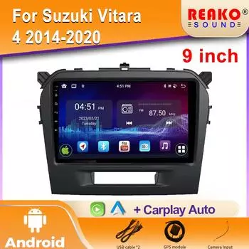 2K IPS Android автомобильное радио для Suzuki Vitara 4 2014-2002 Мультимедийный видеоплеер Навигация Стерео GPS Carplay Авторадио 4 core 1GB+32GB carplay