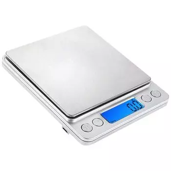2кг/3кг/500г Многофункциональные кухонные весы ЖК-дисплей Прецизионные весы для еды мяса Ювелирные весы Лабораторные весы Каратные весы для порошка для ювелирных изделий/выпечки