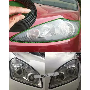 2m Seal Strip Trim For Car Front Rear Bumper Side Skirt Weatherstrip Lip Headlight Fender Rubber Window Seal