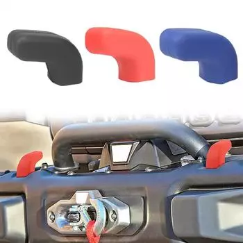 2Pack для Jeep Wrangler JK JL Gladiator JT 2007-2024+ Передний бампер Крышки буксировочного крюка Защитная накладка на буксировочный крюк Автомобильные аксессуары Новые красный