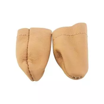 2pc/set Thickened Finger Cover Anti-scalding and Anti-scratch Polished and Heat-insulating Finger Protective Cover 1set random бежевый