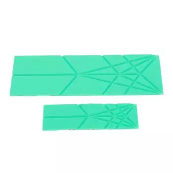 2Pcs 3 in 1 Measuring Spoons Polygons Flat Folding Multifunction Folds for Baby Complementary Food зелёный