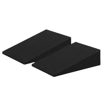 2Pcs Angled Design Backseat Leveling Mat Anti Slip Car Rear Seat Wedge Pad Sleep 2Pcs/Set