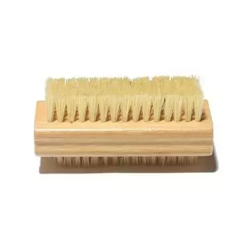 2Pcs Bamboo Handle Nail Cleaning Brush Double Sides Nail Gap Cleaning Tool Kitchen Cleaning Sisal