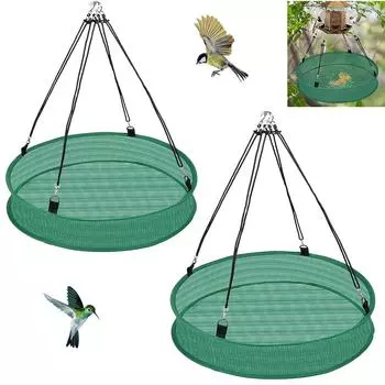 2Pcs Bird Seed Catcher Tray for Hanging Bird Feeder Platform