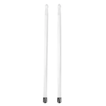 2Pcs Bright Drumsticks Acrylic Transparent Drum Sticks for Jazz Drums Stage Performance