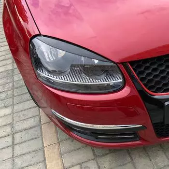 2 шт. Накладки на ресницы фар для Volkswagen для VW GOLF 5 MK5 GTI R 2005-2007 Аксессуары для стайлинга экстерьера автомобиля