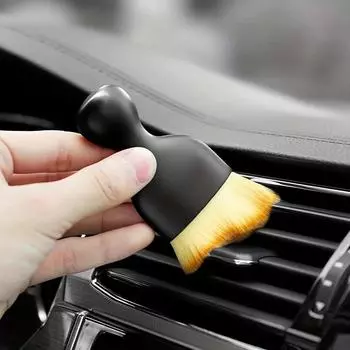 2pcs Car Interior Dust Removal Brush Air-conditioning Outlet Cleaning Brush Car Gap Dust Removal Artifact Brush Soft Brush