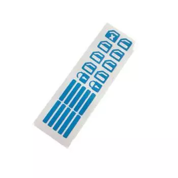 2PCS Car Interior Stickers Practical Durable Flame Retardant Fluorescent Car Accessories Car Window Lift Switch Sticker