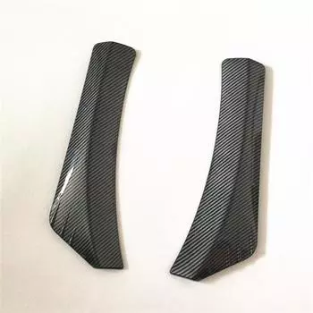 2PCS Car Rear Bumper Lip Diffuser Protector Glossy Carbon Fiber Look Universal