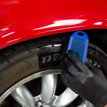 2PCS Car Tire Polishing Waxing Oiling Sponge Brush Waxing Sponge Wipe Clean Beauty Tools Wheel Hub Cleaning Brush Accessories синий