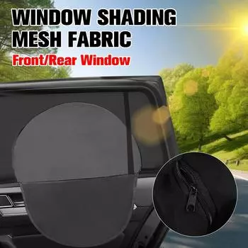 2pcs Car Window Shade Side Window Sun Tools Vehicle UV Protect Shield Mesh Mosquito Cover Breathable Protection Privacy Sunshade
