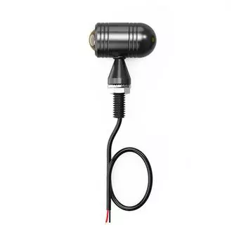 2PCS Classic Cnc Motorcycle Mini LED Indicators Turn Signal Blinker 12v