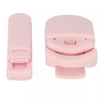 2pcs Cute Eyelash Curler Set Portable Wide Angle Long Lasting Partial Lash Lift Curler Curling розовый