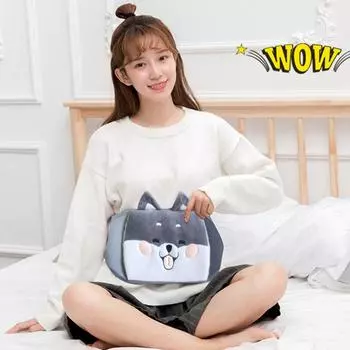 2pcs Cute Hot Water Bag Waist Cover Belt 1000ml Cartoon Hot Water Bottle for Girls Boys Stomach Abdominal Hand Warmer for Home