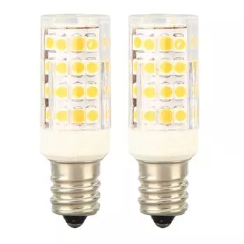 2PCS E12 Dimmable LED Bulb PC 52LEDs 100?130V LED Candelabra Bulb for Ceiling Fan Light Salt Lamp