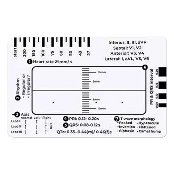 2Pcs ECG 7 Step Ruler Follow A 7 Step Plan for ECG/EKG Interpretation(with Case)