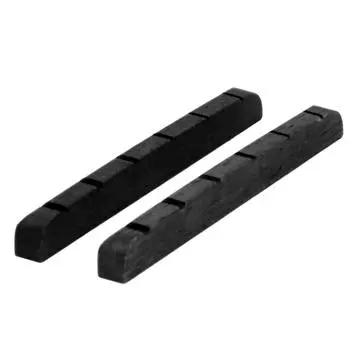 2Pcs Electric Guitar Nut Bone 6 String Pre Slotted Guitar Nut Replacement for Strat Black чёрный