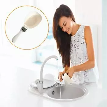 2Pcs Food Measuring Spoon Scale 800g / 0.1g High Precision LCD Display 5 Units